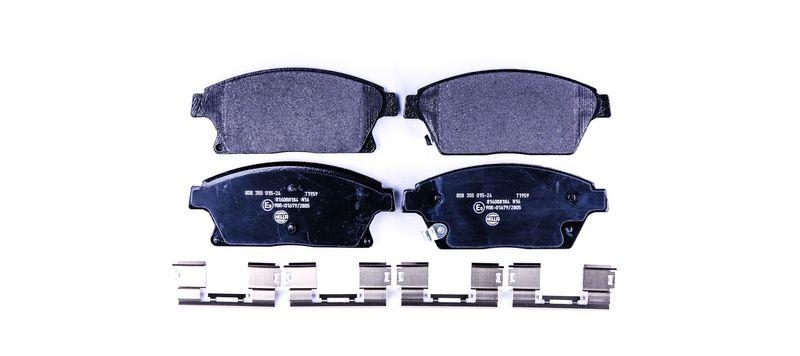 HELLA 8DB 355 015-241 Bremsbelagsatz, Scheibenbremsbelag f&uuml;r OPEL/CHEVROLET