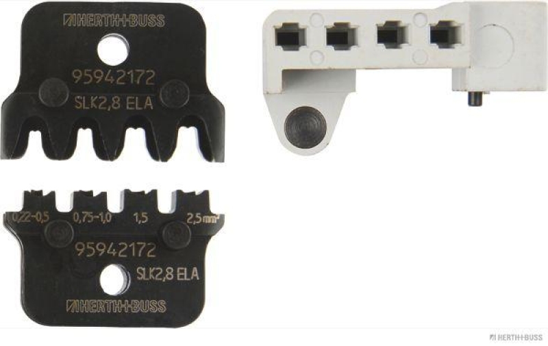HERTH+BUSS 95942172 Crimpzangeneinsatz 80411628 |KOSTAL SLK 2,8 ELA|0,22-2,5mm²