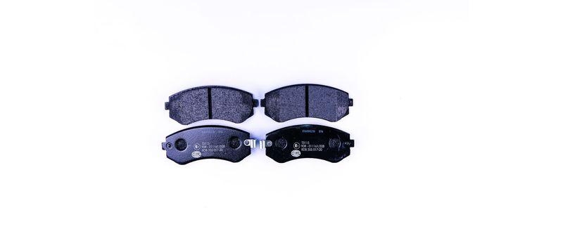 HELLA 8DB 355 017-201 Bremsbelagsatz, Scheibenbremsbelag f&uuml;r NISSAN