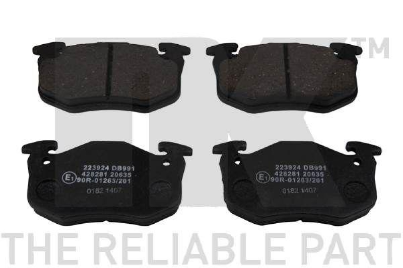 NK 223924 Bremsbelagsatz, Scheibenbremse f&uuml;r RENAULT