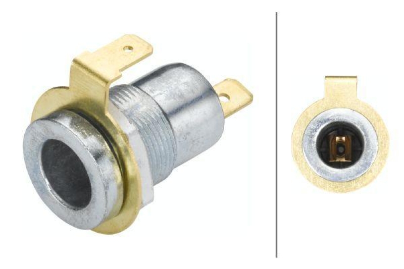 HELLA 8JB 001 946-041 Steckdose, Einbau ohne Deckel, Flachstecker