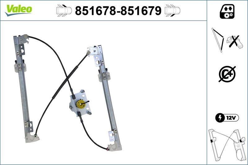 VALEO 851678 FensterheberVL-MercedesB-CLASS W246-W242