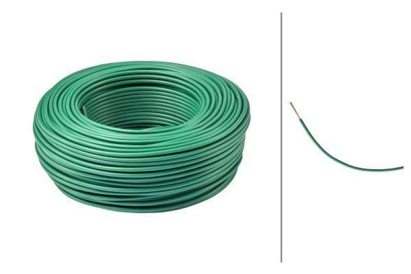 HELLA 8KL 712 932-001 Leitungssatz FLY, grün 0,75 mm², Länge 50 m