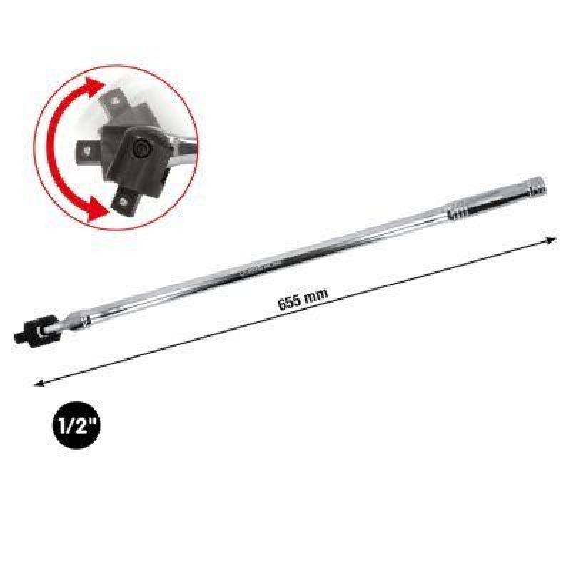 KS TOOLS 918.1292 1/2" Gelenk-Streckgriff 600mm