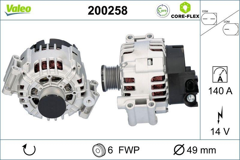 VALEO 200258 Generator - CORE-FLEX - BMW 3 series