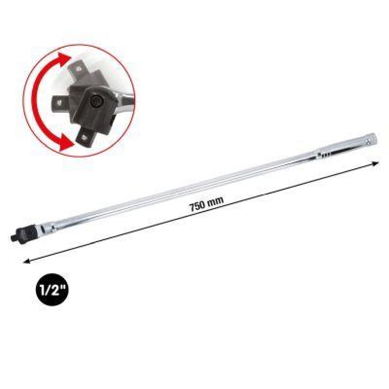 KS TOOLS 918.1293 1/2" Chrome + Gelenk-Steckgriff