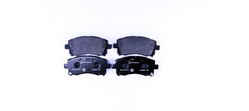 HELLA 8DB 355 017-291 Bremsbelagsatz, Scheibenbremsbelag f&uuml;r SUBARU