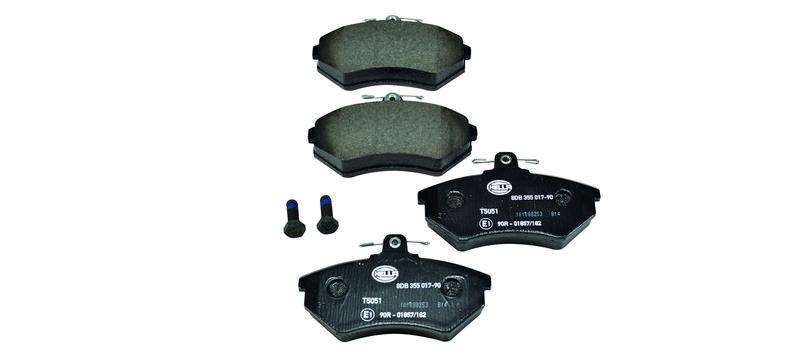 HELLA 8DB 355 017-901 Bremsbelagsatz, Scheibenbremsbelag für VW/AUDI/SEAT