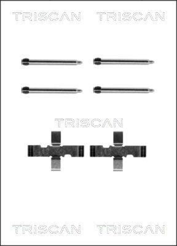 TRISCAN 8105 241538 Montagesatz, Scheibenbremsbelag f&uuml;r Opel Omega, Vectra