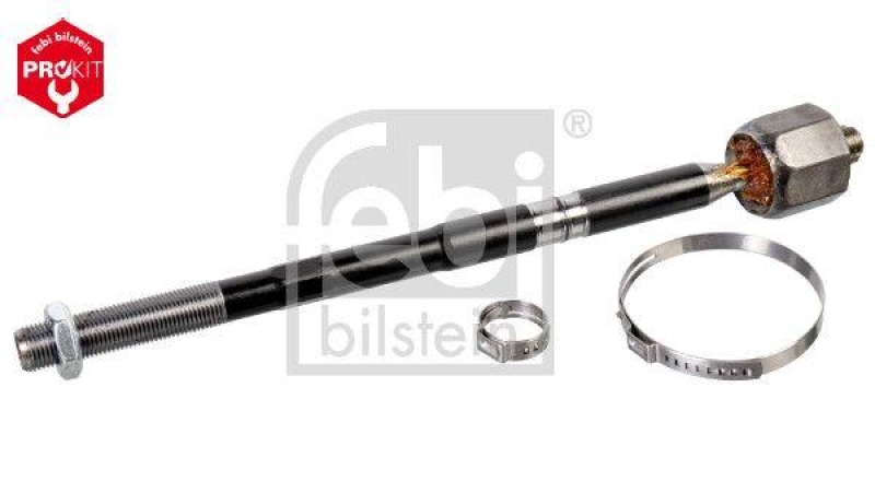 FEBI BILSTEIN 43792 Axialgelenk mit Kontermutter, Sicherungsmutter und Klemmschellen für Opel