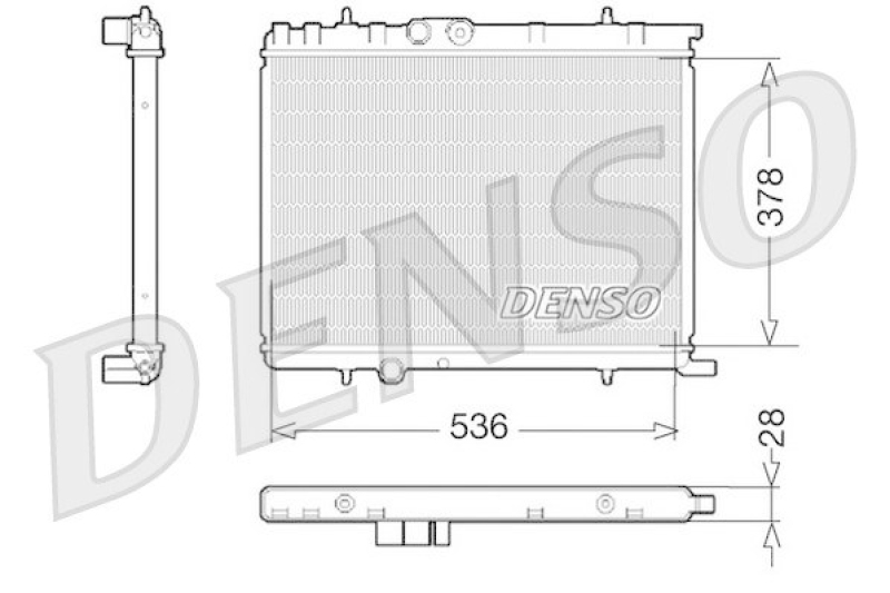 DENSO DRM07021 K&uuml;hler PEUGEOT 206 Hatchback (2A/C) 1.4 i (1998 - )