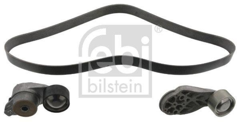 FEBI BILSTEIN 101432 Keilrippenriemensatz mit Riemenspanner und Umlenkrolle für RENAULT (RVI)