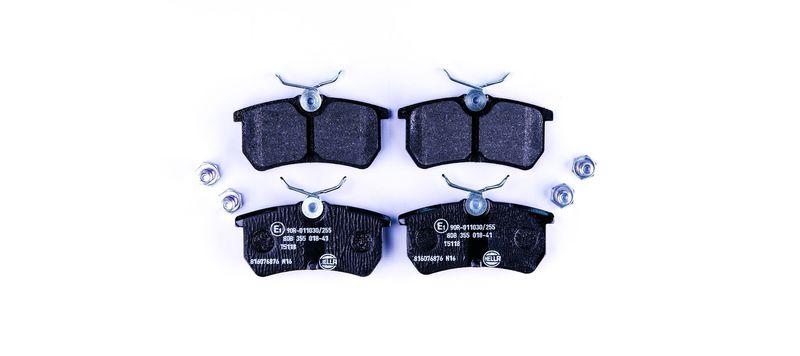 HELLA 8DB 355 018-411 Bremsbelagsatz, Scheibenbremsbelag f&uuml;r FORD