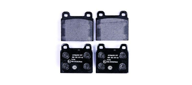 HELLA 8DB 355 017-451 Bremsbelagsatz, Scheibenbremsbelag f&uuml;r VW/PORSCHE