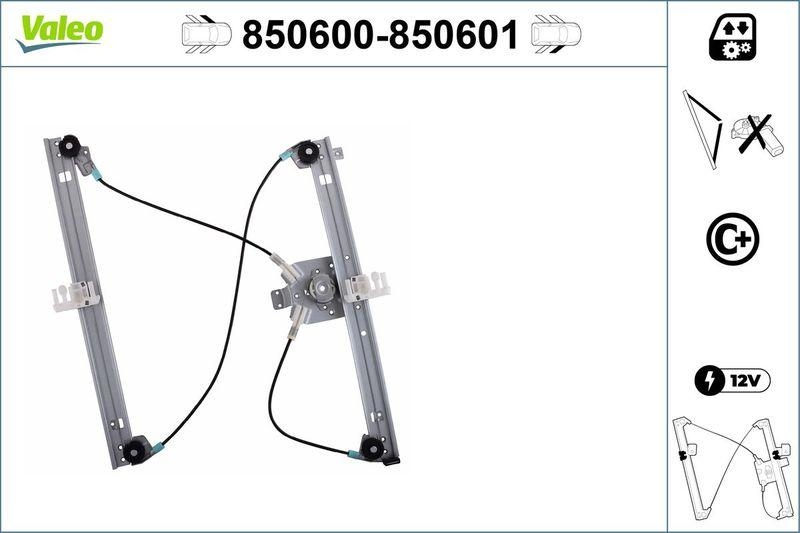 VALEO 850600 Fensterheber (ohne Motor) vorne links CITROEN