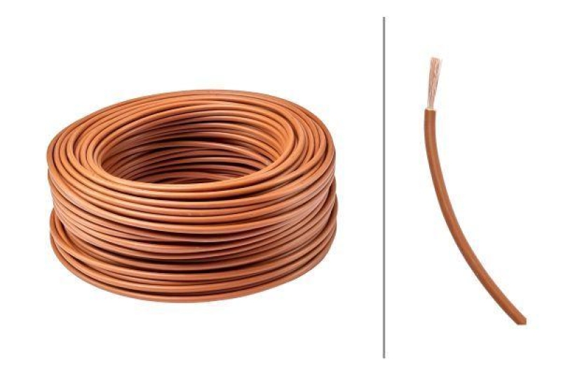 HELLA 8KL 712 959-001 Leitungssatz FLY, 2,5 mm&sup2; L&auml;nge 50 m, braun