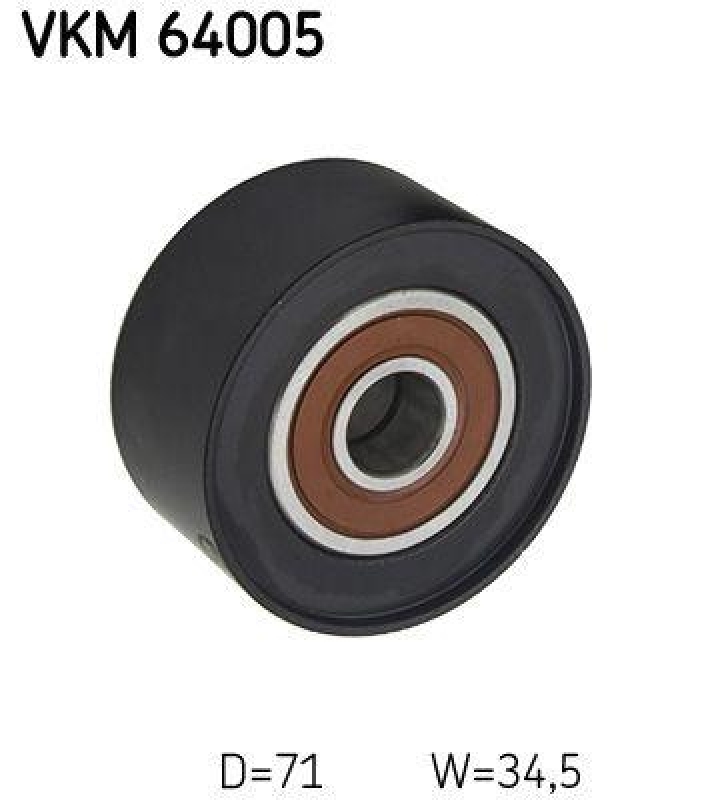 SKF VKM6 4005 Umlenk-/F&uuml;hrungsrolle Keilrippenriemen