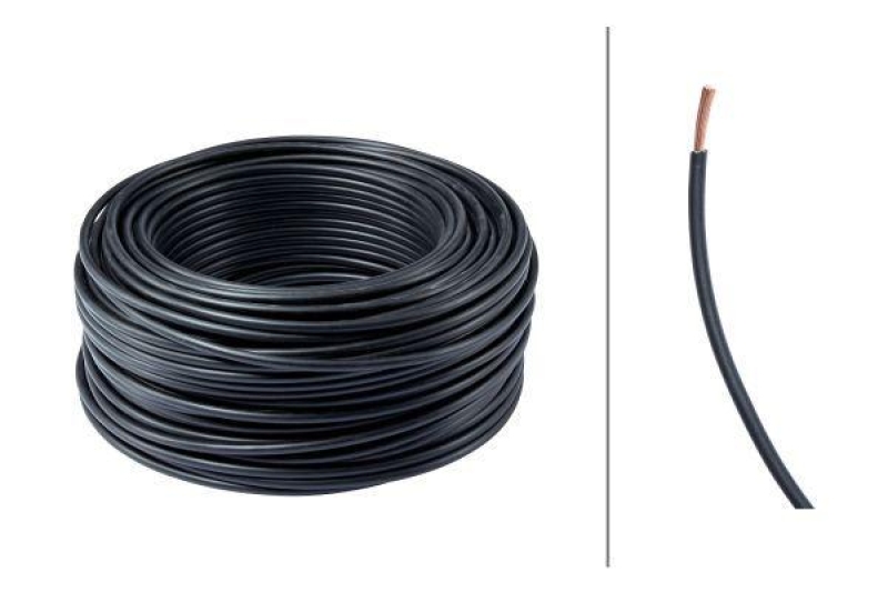 HELLA 8KL 712 960-001 Leitungssatz FLY, 4 mm&sup2; L&auml;nge 50 m, schwarz