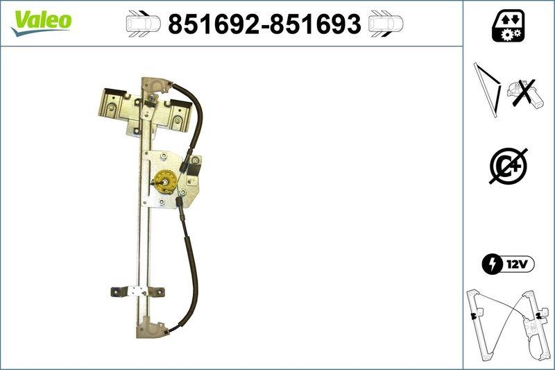 VALEO 851692 OPEL MOKKA (13>) Fensterheber VL