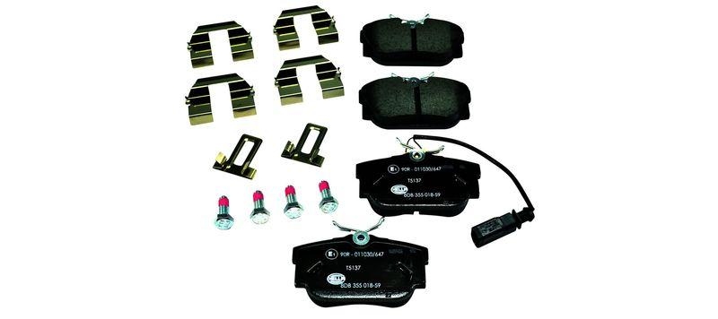 HELLA 8DB 355 018-591 Bremsbelagsatz, Scheibenbremsbelag f&uuml;r VW