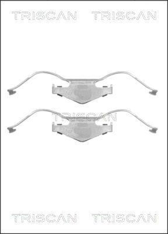 TRISCAN 8105 241605 Montagesatz, Scheibenbremsbelag f&uuml;r Opel, Saab, Vauxhall