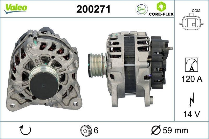 VALEO 200271 Generator - CORE-FLEX - RENAULT Clio