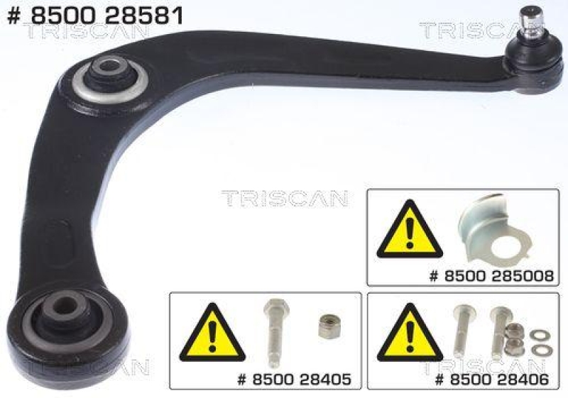 TRISCAN 8500 28581 Querlenker f&uuml;r Peugeot