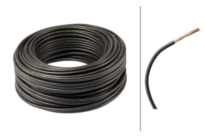 HELLA 8KL 712 967-001 Leitungssatz FLY, 10 mm² Länge 50 m, schwarz