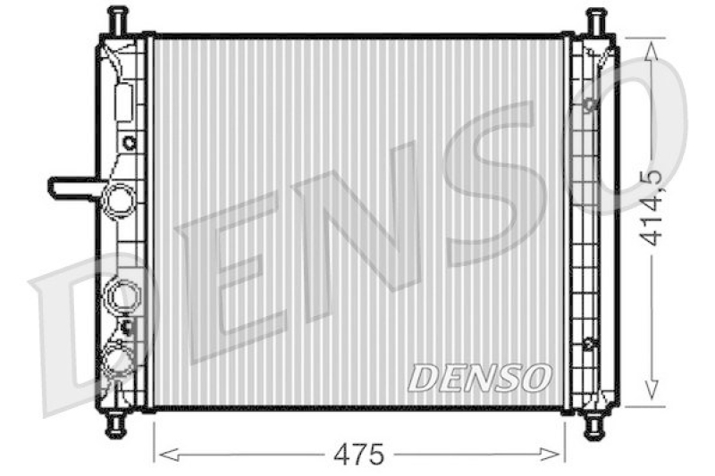 DENSO DRM09034 K&uuml;hler FIAT BRAVO I (182) 1.2 16V 80 (2000 - 2001)