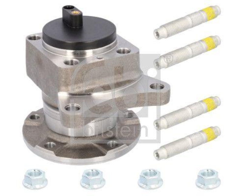 FEBI BILSTEIN 30887 Radlagersatz mit Radnabe und ABS-Impulsring f&uuml;r Peugeot