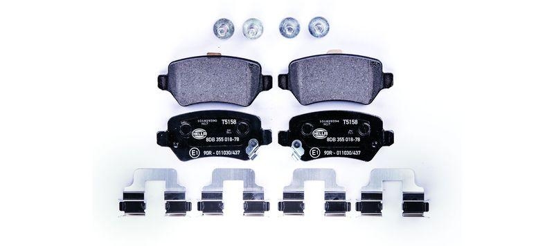 HELLA 8DB 355 018-781 Bremsbelagsatz, Scheibenbremsbelag f&uuml;r OPEL/KIA