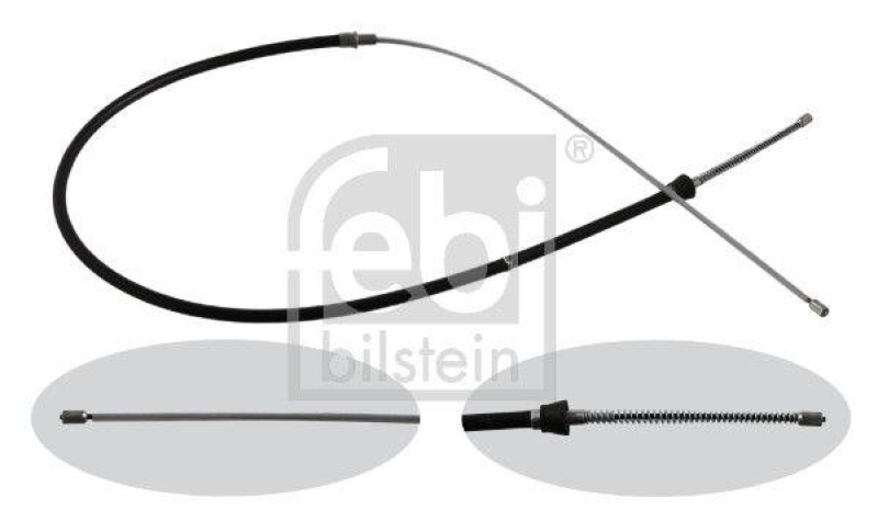 FEBI BILSTEIN 36348 Handbremsseil f&uuml;r Trommelbremse f&uuml;r VW-Audi