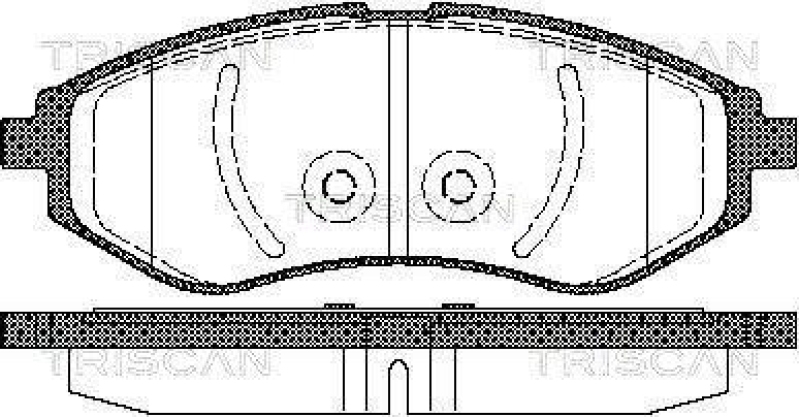 TRISCAN 8110 21005 Bremsbelag Vorne f&uuml;r Daewoo Kalos