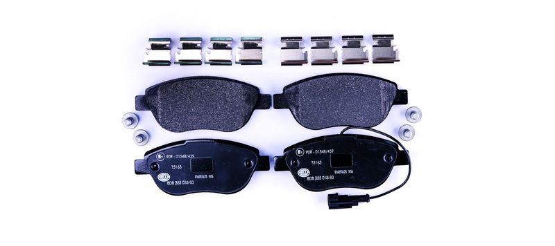 HELLA 8DB 355 018-831 Bremsbelagsatz, Scheibenbremsbelag für FIAT/LANCIA/ABARTH