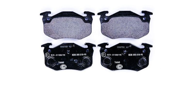 HELLA 8DB 355 018-951 Bremsbelagsatz, Scheibenbremsbelag f&uuml;r RENAULT/P.S.A