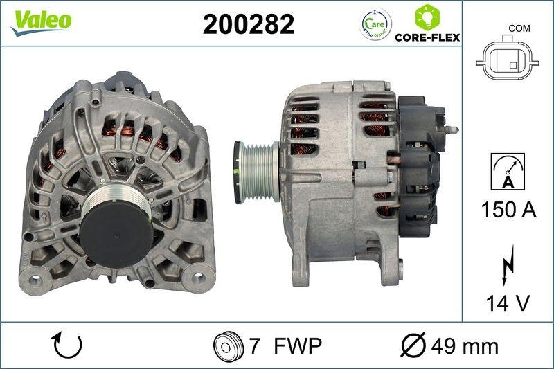 VALEO 200282 Generator - CORE-FLEX - NISSAN Qashq