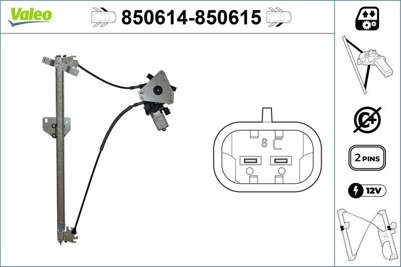 VALEO 850614 Fensterheber vorne links RENAULT Espace