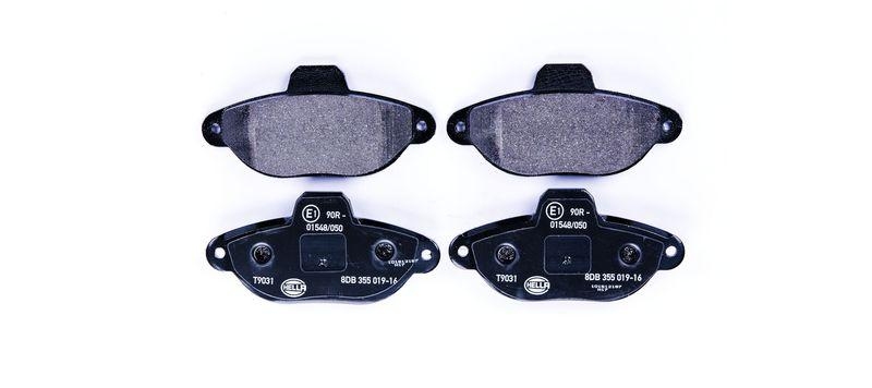 HELLA 8DB 355 019-161 Bremsbelagsatz, Scheibenbremsbelag f&uuml;r FIAT/LANCIA