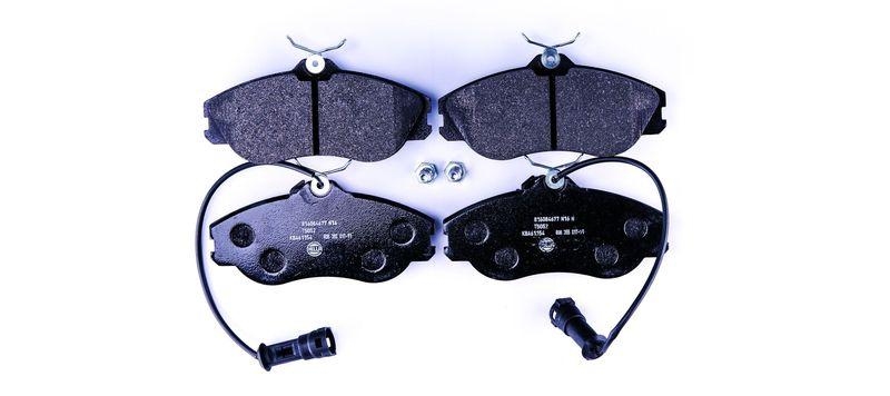 HELLA 8DB 355 017-911 Bremsbelagsatz, Scheibenbremsbelag f&uuml;r AUDI