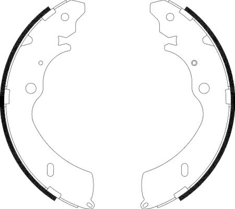 HELLA 8DB 355 038-151 Bremsbackensatz