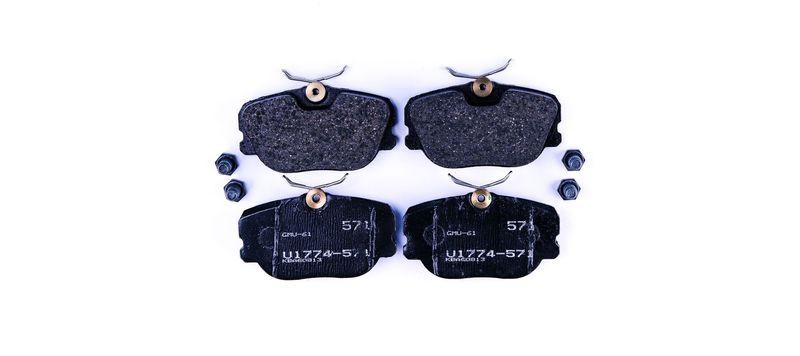 HELLA 8DB 355 017-941 Bremsbelagsatz, Scheibenbremsbelag f&uuml;r VOLVO