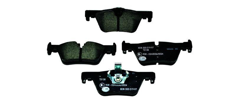 HELLA 8DB 355 019-971 Bremsbelagsatz, Scheibenbremsbelag f&uuml;r BMW