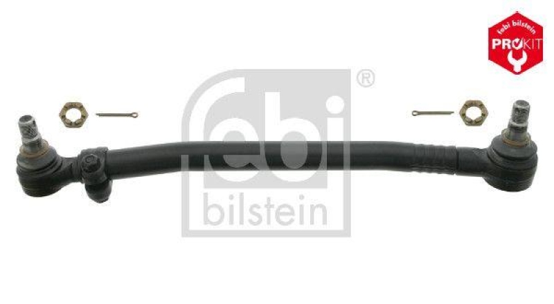 FEBI BILSTEIN 30903 Lenkstange mit Kronenmuttern und Splinten, vom Lenkgetriebe zur 1. Vorderachse für Mercedes-Benz