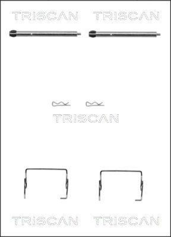TRISCAN 8105 251595 Montagesatz, Scheibenbremsbelag f&uuml;r Renault