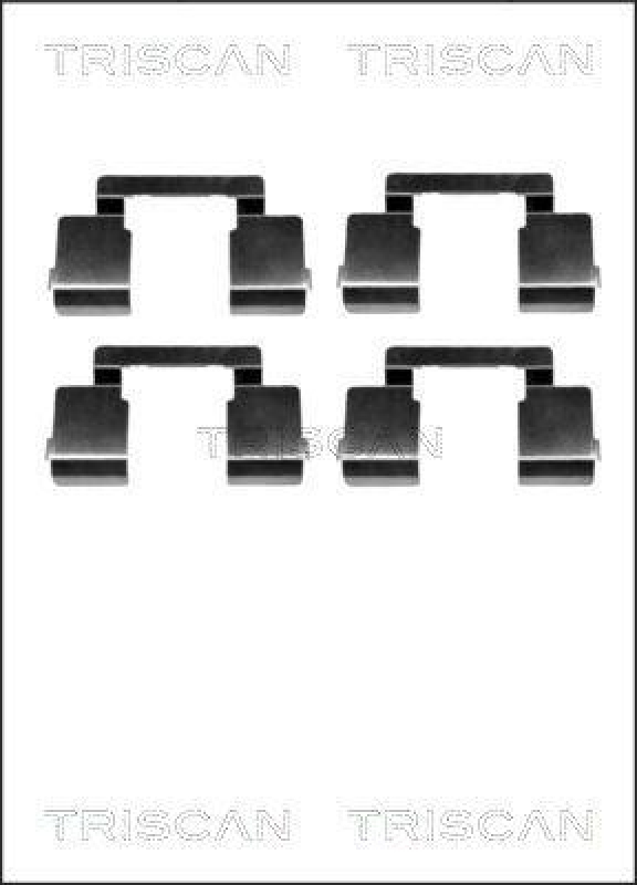 TRISCAN 8105 251596 Montagesatz, Scheibenbremsbelag f&uuml;r Renault