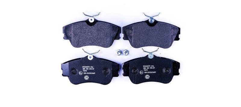 HELLA 8DB 355 018-071 Bremsbelagsatz, Scheibenbremsbelag f&uuml;r VW