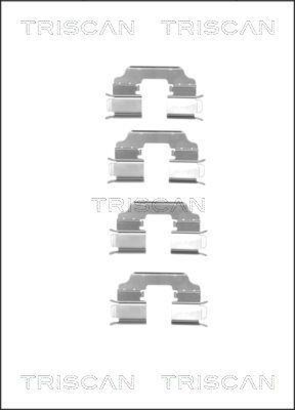 TRISCAN 8105 251601 Montagesatz, Scheibenbremsbelag f&uuml;r Renault