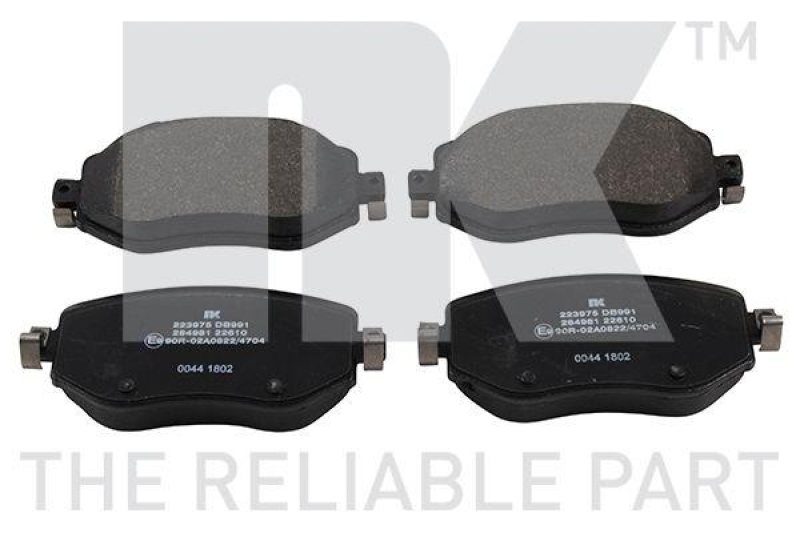 NK 223975 Bremsbelagsatz, Scheibenbremse f&uuml;r RENAULT