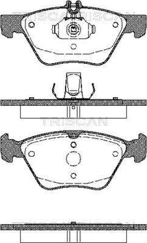 TRISCAN 8110 23014 Bremsbelag Vorne f&uuml;r Mercedes