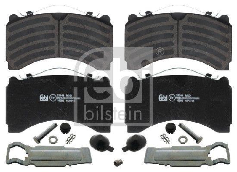 FEBI BILSTEIN 16996 Bremsbelagsatz mit Befestigungsmaterial f&uuml;r Mercedes-Benz
